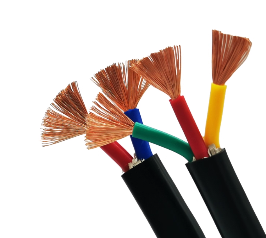 国标rvv铜芯电缆软线3 4多芯平方rvvp护套信号屏蔽线线缆电线